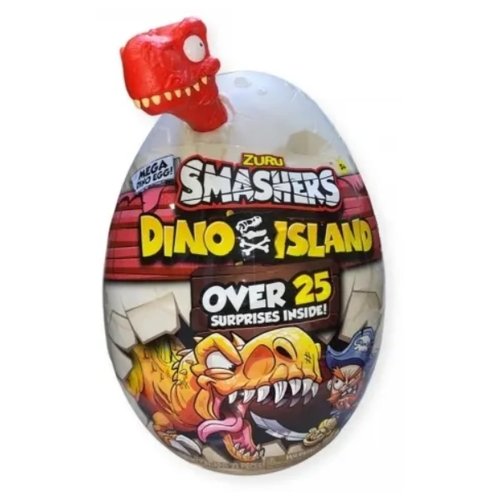 Игровой набор ZURU Smashers Dino Island Остров Динозавров (красный) - яйцо сюрприз / динозавр игрушка zuru сюрприз в яйце остров динозавров smashers dino island нано яйцо оранжевый 14 см