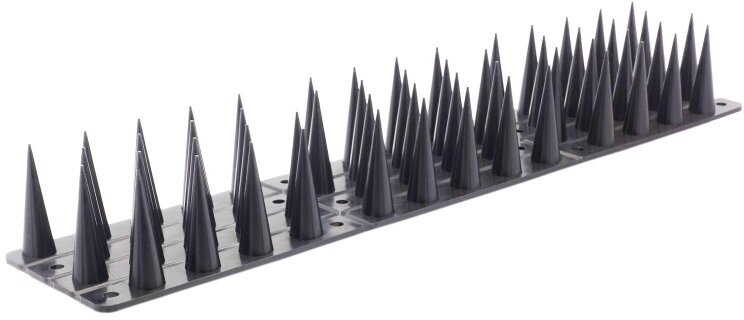 Отпугиватель Шипы противоприсадные "Лук" пластик 300x60x38 мм черные 5шт/уп - фотография № 4