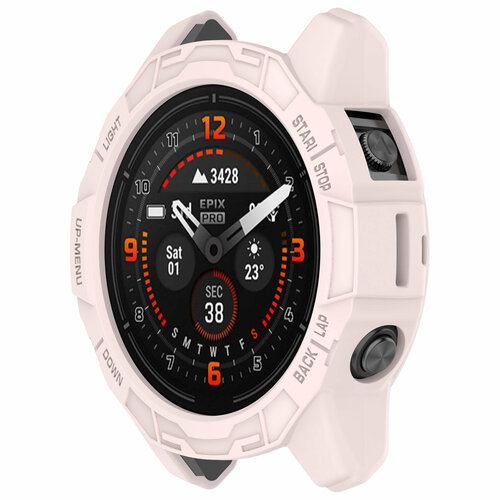 Защитный чехол для Garmin Fenix 7 (Pro), Epix Pro, 42 мм, розовый