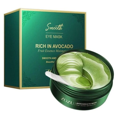 Гидрогелевые патчи с экстрактом авокадо Zozu Rich In Avocado Eye Mask 60 шт. гидрогелевые патчи для глаз от отеков темных кругов мешков и морщин под глазами антивозрастные увлажняющие корея