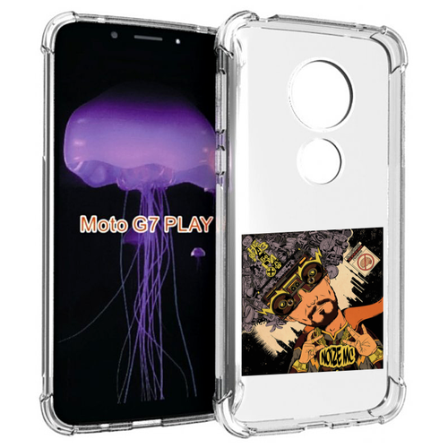 Чехол MyPads Неразбериха Noize MC для Motorola Moto G7 Play задняя-панель-накладка-бампер