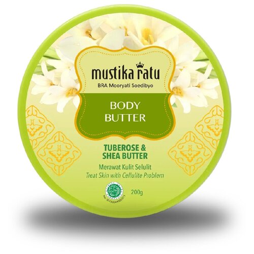 Купить Масло для тела антицеллюлитное Mustika Ratu Body Butter Tuberose & Shea Butter с маслами туберозы и ши 200 г