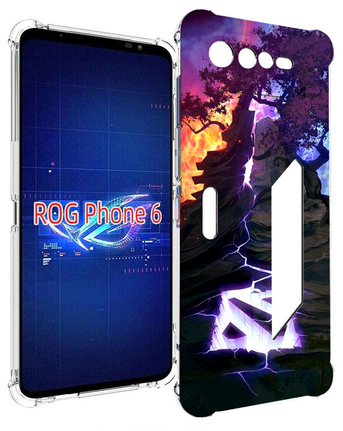 Чехол MyPads dota 2 логотип для Asus ROG Phone 6 задняя-панель-накладка-бампер