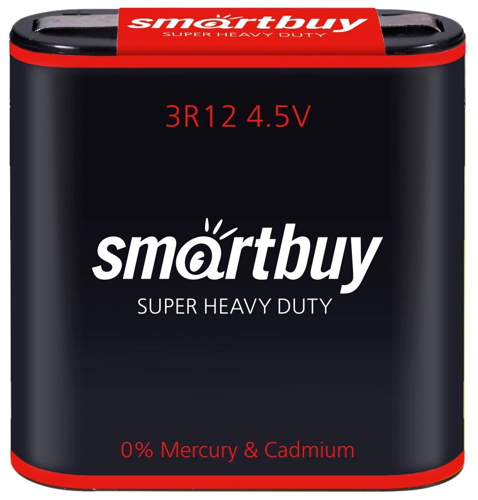 Smartbuy Батарейка солевая Smartbuy Super Heavy Duty 3R12-1S 4.5В спайка 1 шт.