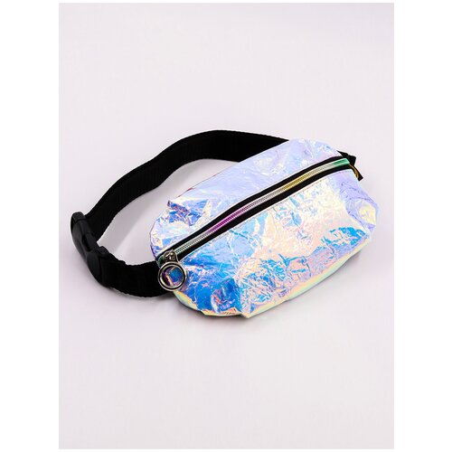 Сумка на пояс арт. 1682, Серебристо-голубой