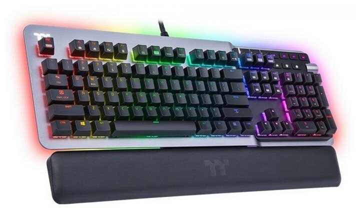 Клавиатура Thermaltake GKB-KB5-SSSRRU-01 RGB черно-серебристая