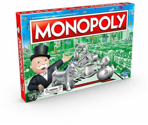 Настольная игра Hasbro Игры Monopoly Классическая Обновленная Monopoly C1009