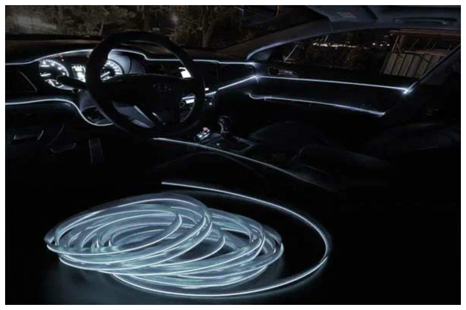 Светодиодная лента SmartElectronics 3м,12В,120 LED/m Неоновая лента в авто,машину,автомобиль/Белый - фотография № 3