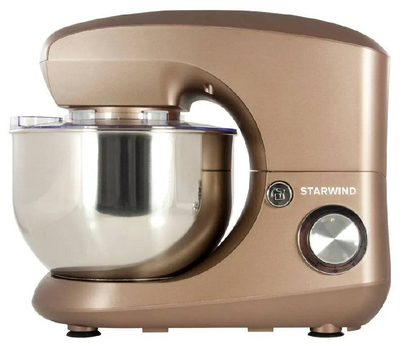 фото Миксер планетарный, StarWind, 1000 Вт, 5.5 л, коричневого цвета