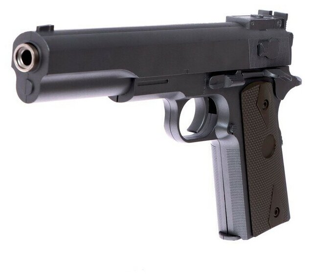 Пистолет Colt M1911, с металлическими элементами, 25 см, стреляет пульками 6 мм