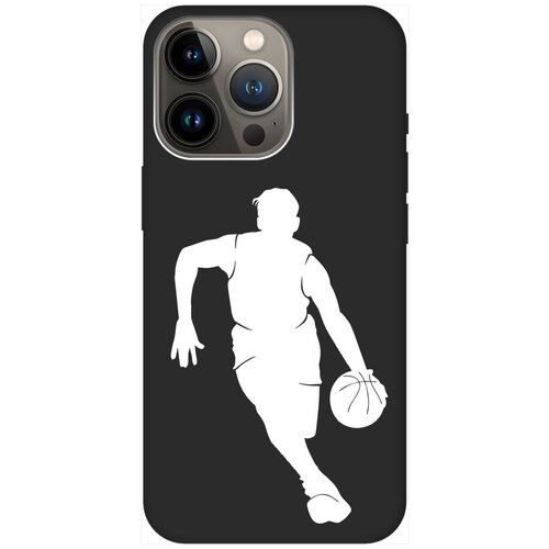 Силиконовый чехол на Apple iPhone 14 Pro Max / Эпл Айфон 14 Про Макс с рисунком Basketball W Soft Touch черный силиконовый чехол на apple iphone 14 pro эпл айфон 14 про с рисунком basketball w soft touch черный