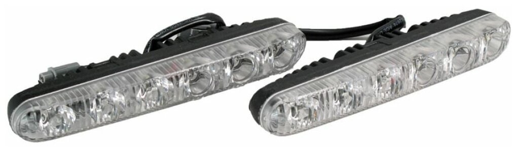 Ходовые огни DRL-HP-L6 (мет. корп. 6 диод.) 2шт вымпел 5047