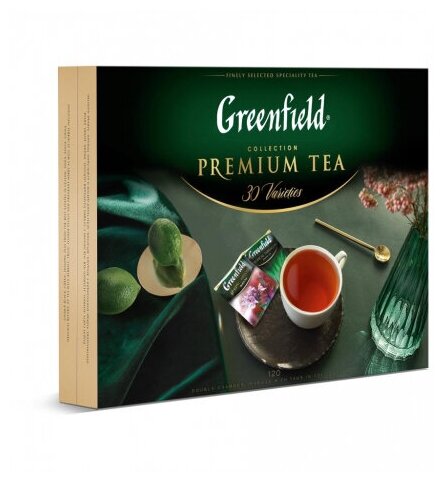 Набор чая из 30 видов в пакетиках Greenfield, 120 пак/уп (Гринфилд) - фотография № 9