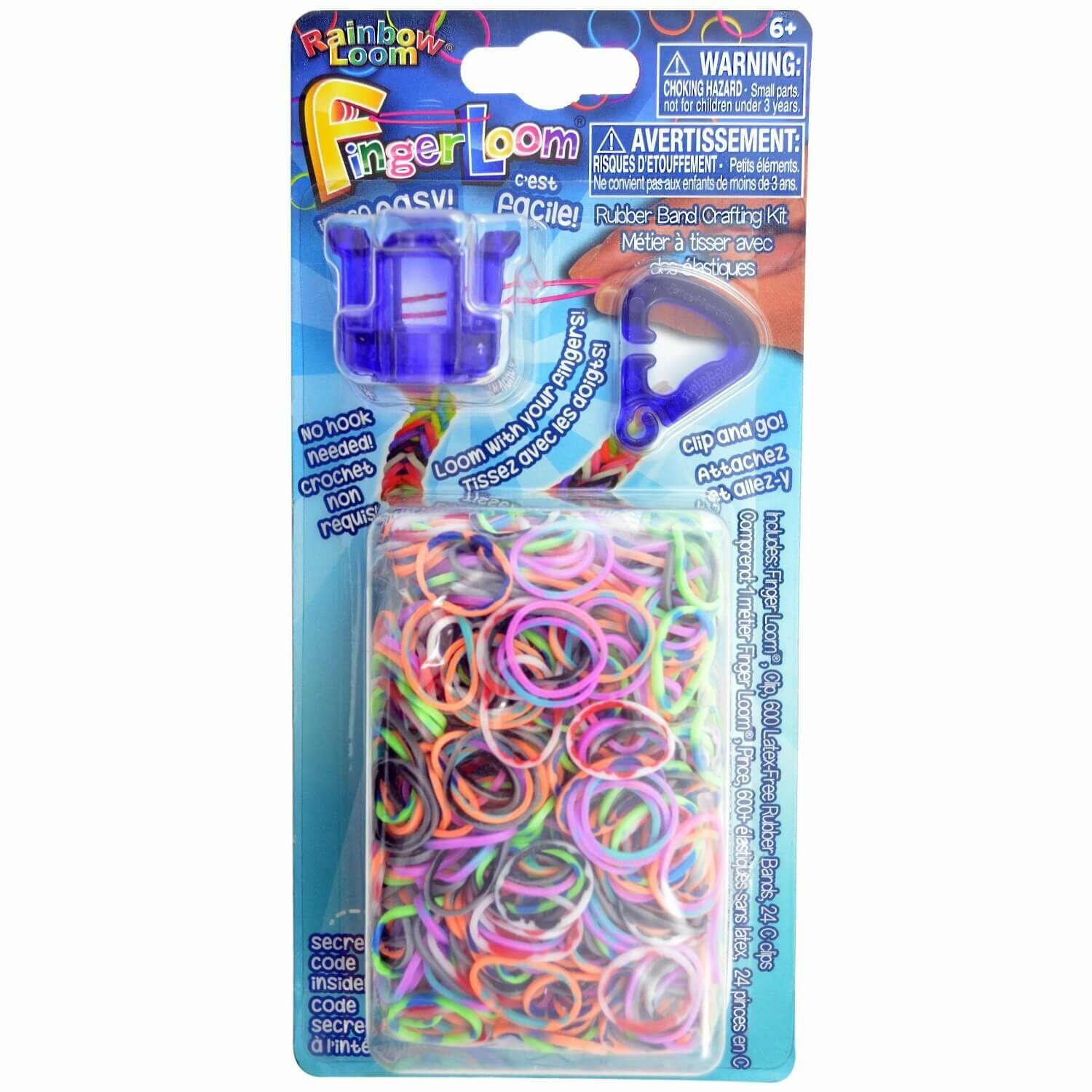 Rainbow Loom Набор для плетения браслетов из резиночек RAINBOW LOOM Finger Loom (Фингер Лум), фиолетовый R0040B