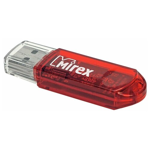 Флешка Mirex ELF RED, 8 Гб, USB2.0, чт до 25 Мб/с, зап до 15 Мб/с, красная