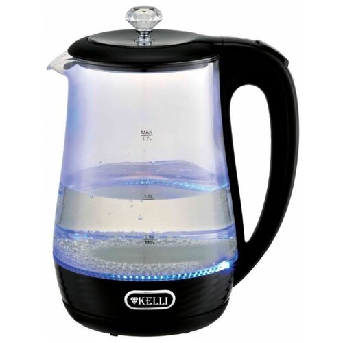Чайник Kelli KL-1404 черный стекло обьем 17л 188000₽