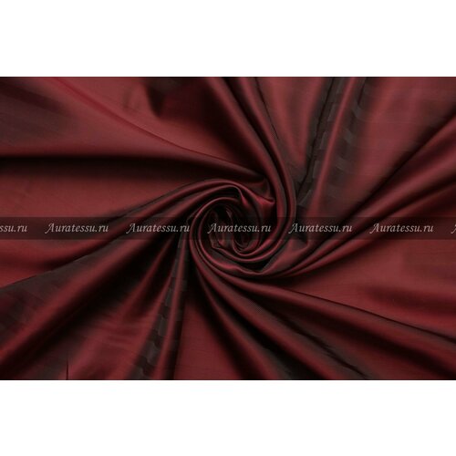 Ткань подкладочная Zegna в ёлочку серо-бордовая, ш138см, 0,5 м