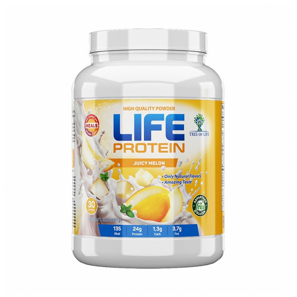 Протеиновый коктейль для похудения Life Protein Juicy Melon 2LB