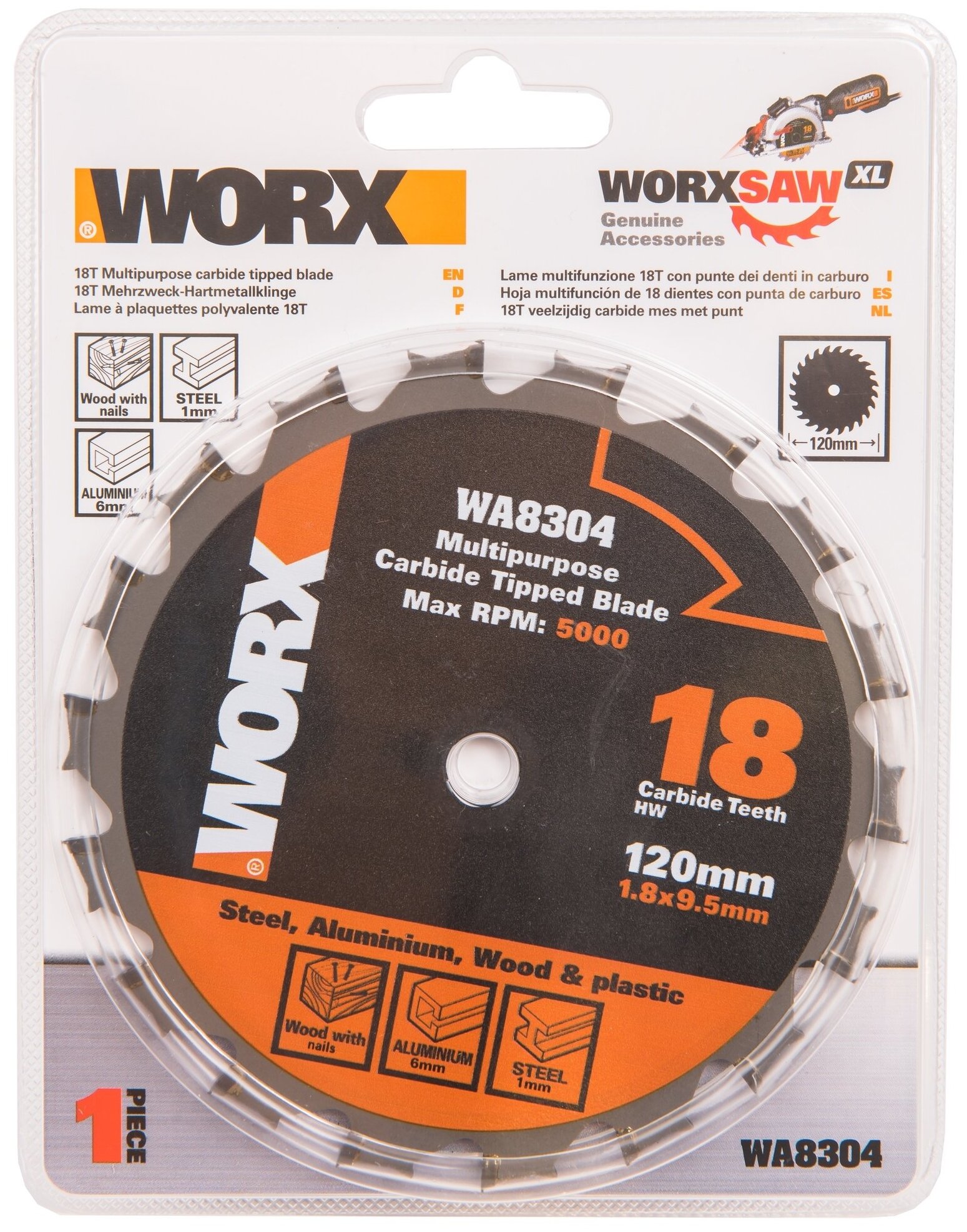 Пильный диск универсальный WORX WA8304
