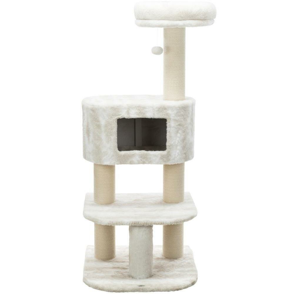 Игровой комплекс для кошек Trixie Nelli, белый/темно-серый, 58*58*140 см - фотография № 3