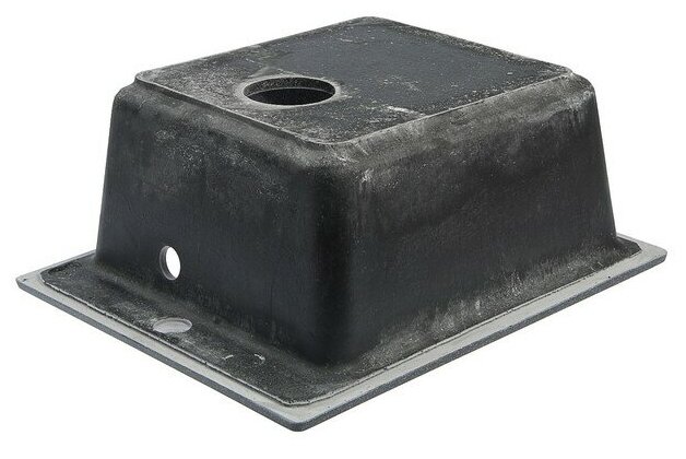 Мойка для кухни MARRBAXX из камня, Линди, Z8Q4, 425х500х195 мм, глянцевая, черная - фотография № 3