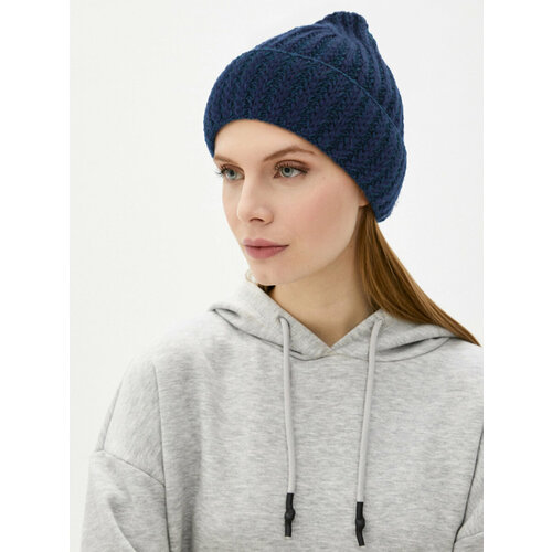 фото Шапка бини сиринга, размер 56/58, синий