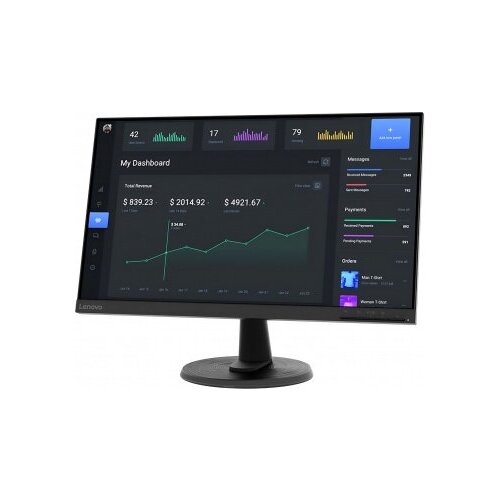 Монитор Lenovo 23.8 ThinkVision C24-40 черный VA 4ms 16:9 HDMI матовая Piv 250cd 178гр/178гр 1920x1080 75Hz FreeSync VGA FHD 3.3кг