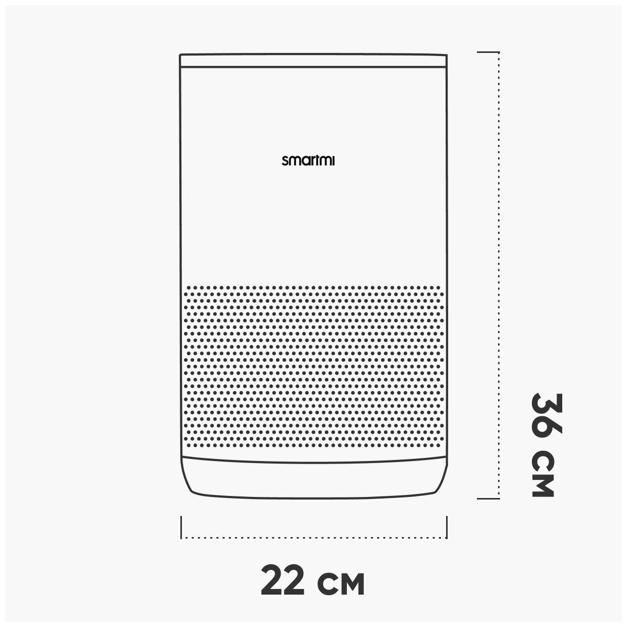 Воздухоочиститель Xiaomi Smartmi Air Purifier P1, серебристый [zmkqjhqp12] - фото №18