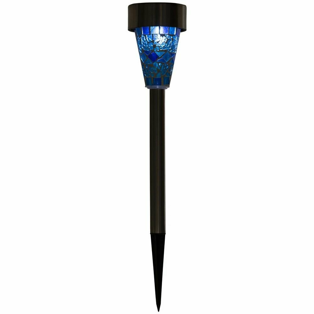 фото Фонарь садовый на солнечной батарее Мозаика
