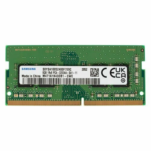 Оперативная память Samsung M471A1K43DB1-CWE DDR4 - 1x 8ГБ 3200МГц, для ноутбуков (SO-DIMM), OEM, original