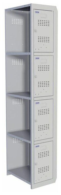 Шкаф для раздевалок Промет модульный Практик ML-04-30 дополнительный модуль, 1830х300х500, 1 секция - фотография № 4