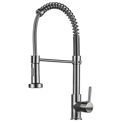 Смеситель для кухни (кухонной раковины) с гибким изливом Kasanye Kitchen Faucet 202, никель