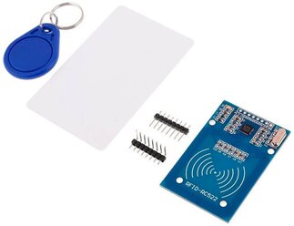 RFID модуль GSMIN RC522 с картой и брелком для среды Arduino (Синий)