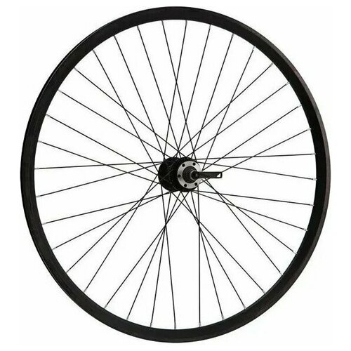 фото Колесо заднее 24" forward dw, под трещетку 5/6/7 скоростей 135 мм, 32h, дисковый, под ротор 6 болтов, rwr240032d09