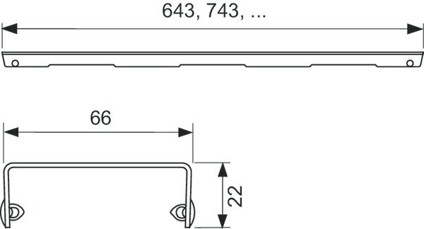 Решетка Tece TECEdrainline Lines 150 см матовая - фото №14