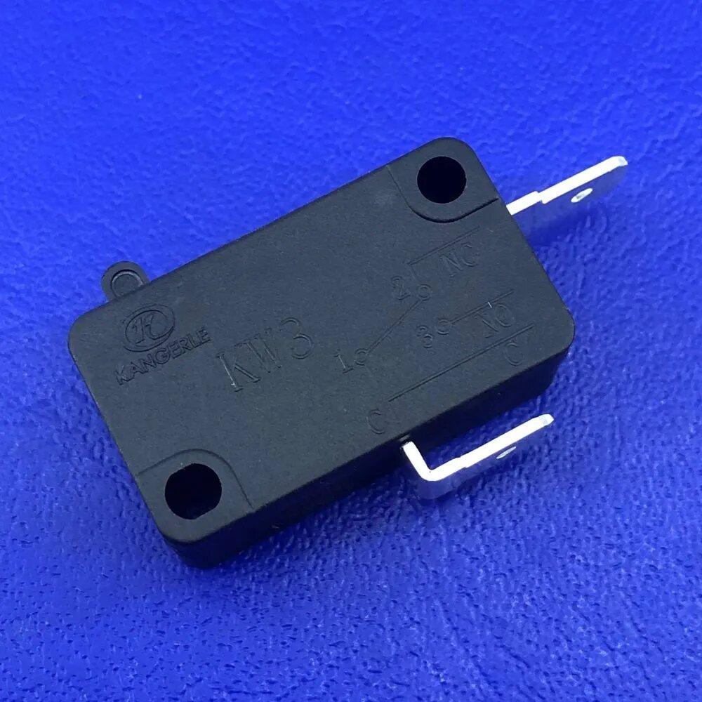 3 штуки Концевой выключатель MWO микропереключатель 2pin NC для СВЧ печей 28х16х10мм KW3A - фотография № 3