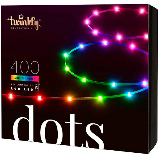 Гирлянда Twinkly Dots LED, 400 LED, RGB, Wi-Fi TWD400STP-BEU