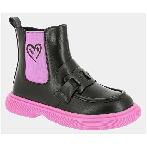 фото Полусапоги kenka, ж цвет черно-коралловый, размер 31