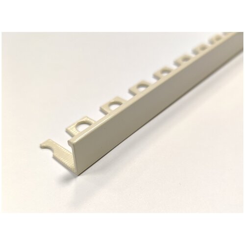 Профиль L-образный алюминиевый для плитки до 12 мм, PV03-26, длина 2,7м, светло-бежевый RAL1015