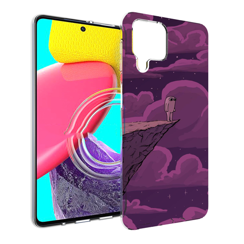 Чехол MyPads розовая-фасолька для Samsung Galaxy M53 (SM-M536) задняя-панель-накладка-бампер