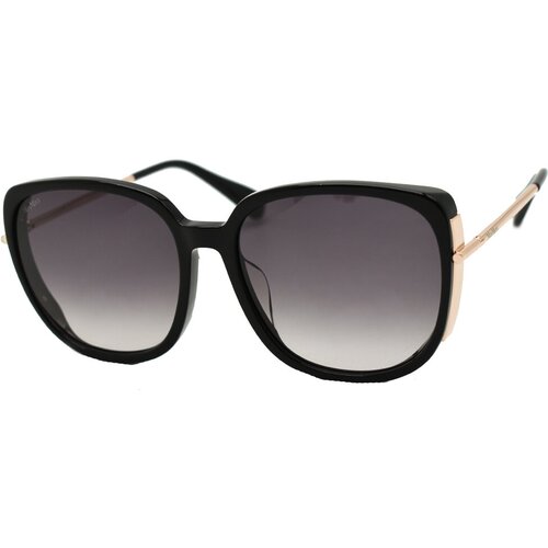 фото Солнцезащитные очки max mara, бабочка, оправа: металл, с защитой от уф, для женщин, серый