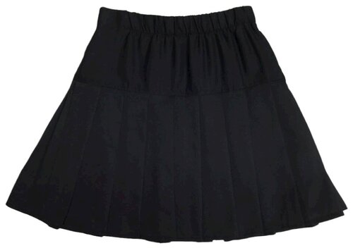 Школьная юбка Moda_kids, плиссированная, с поясом на резинке, размер 146/38, черный