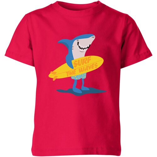 Футболка Us Basic, размер 4, розовый мужская футболка акула серфинг m белый