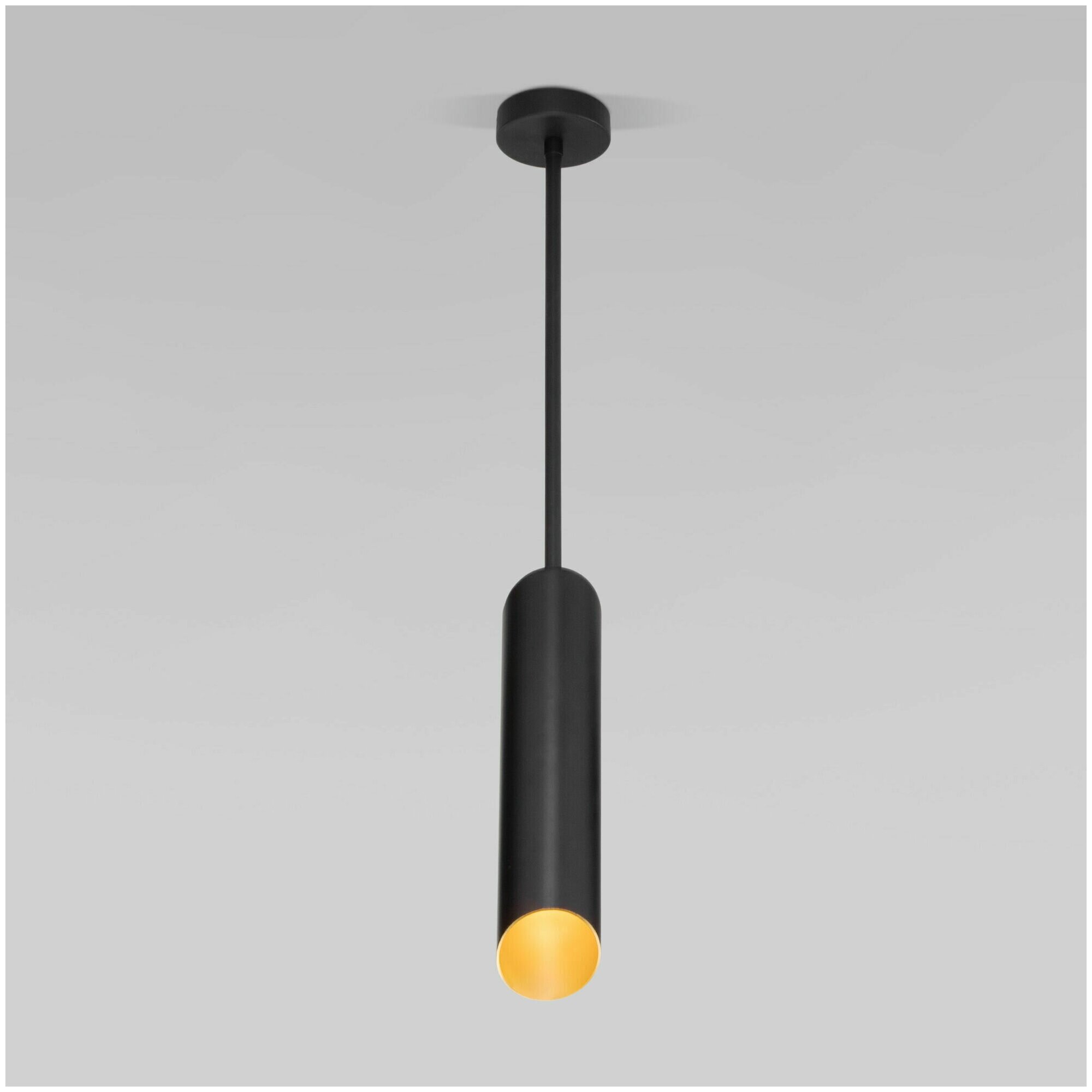 Подвесной светильник с металлическим плафоном Eurosvet Dome 50245/1 черный IP20