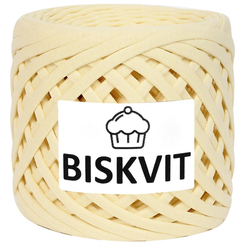 Трикотажная пряжа Biskvit, цвет Экрю трикотажная пряжа для вязания хурма