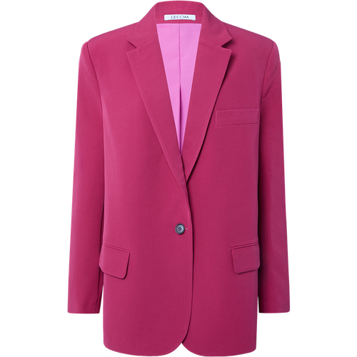 Пиджак Le Com ONE, средней длины, оверсайз, размер Onesize, розовый