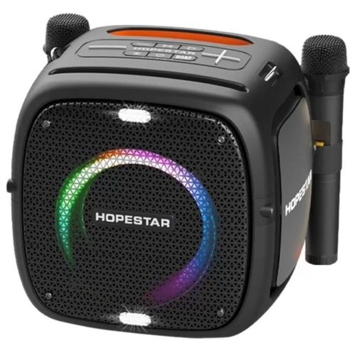 Колонка Rapture Bluetooth Hopestar Party One 80 Вт, с двумя беспроводными микрофонами