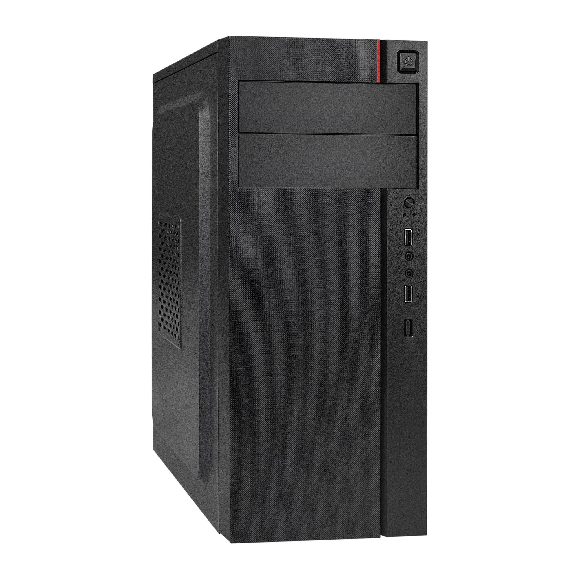 Корпус системного блока EXEGATE AA-440-AA400 (ATX, AA400 8 см, 2*USB, аудио, черный)