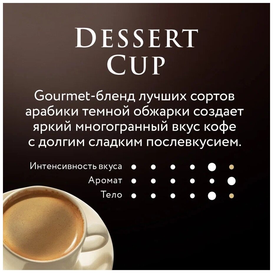 Кофе молотый Jardin Dessert Cup, 250 г, вакуумная упаковка