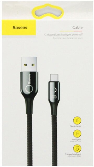 Кабель Baseus USB/USB-C 1m CATCD-01 (Black) - фото №11